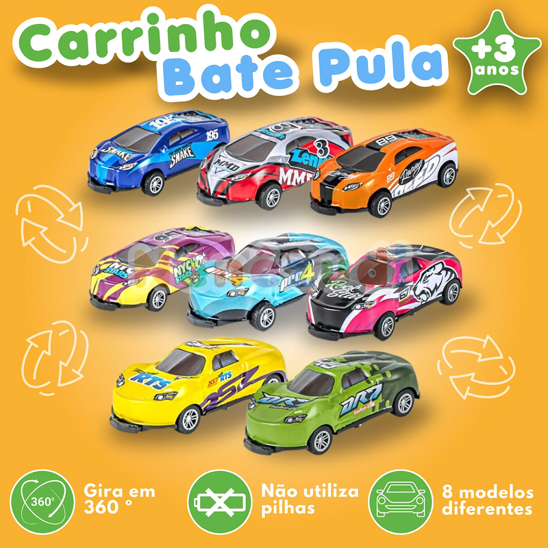 Carrinho Bate Pula (8 unidades)