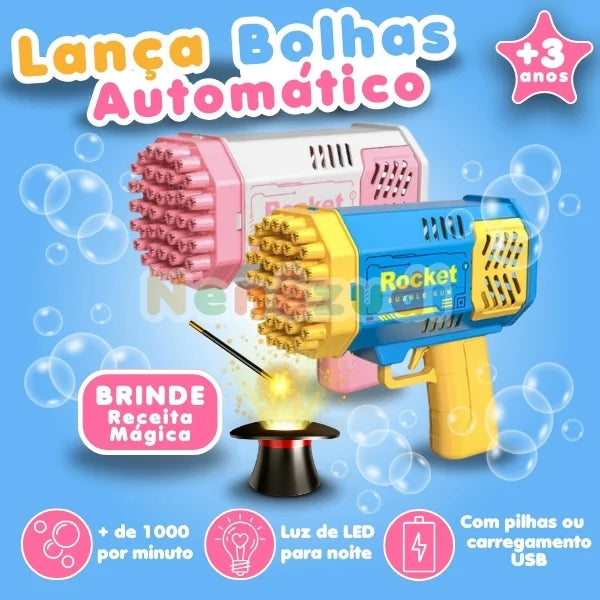 Lança Bolhas Automático + BRINDE