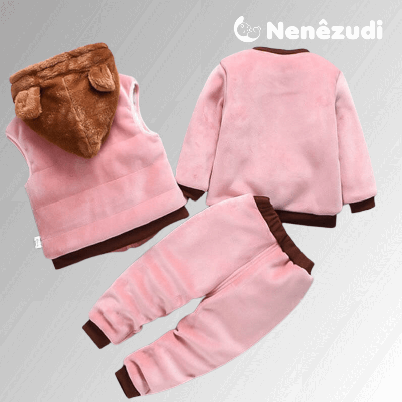 Conjunto Baby Urso Nenêzudi™ + Colete BRINDE