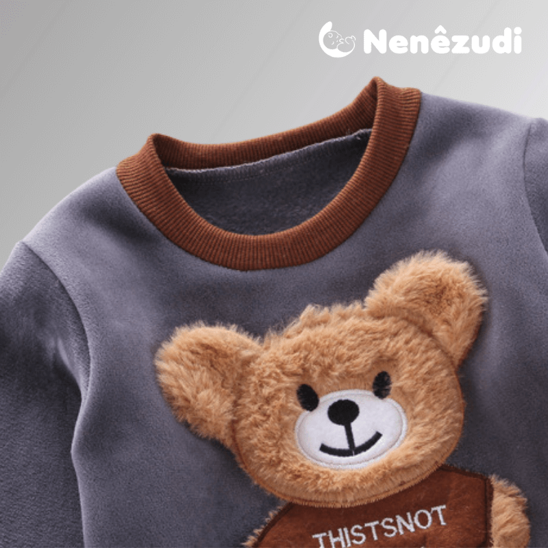 Conjunto Baby Urso Nenêzudi™ + Colete BRINDE