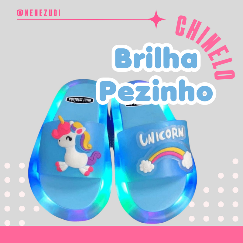 Chinelo Infantil Brilha Pezinhos