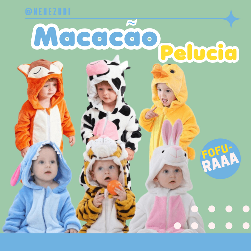 Macacão Pelúcia Infantil