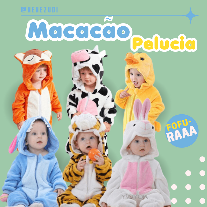 Macacão Pelúcia Infantil